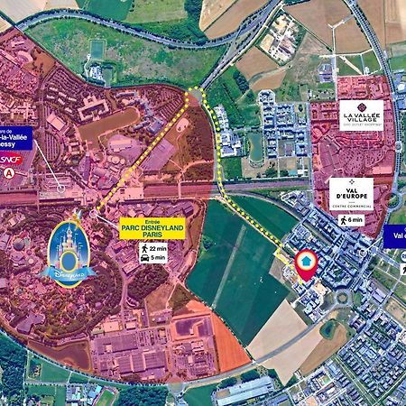 Disneyland-Paris 4 Pers, Parking, Wifi, Шеси Екстериор снимка
