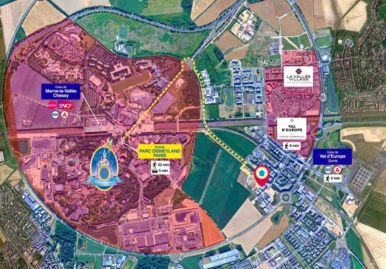 Disneyland-Paris 4 Pers, Parking, Wifi, Шеси Екстериор снимка